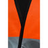Class 2 3.8oz. Knitted Double Band Reflective Safety Loop & Hook Vest | Safety orange